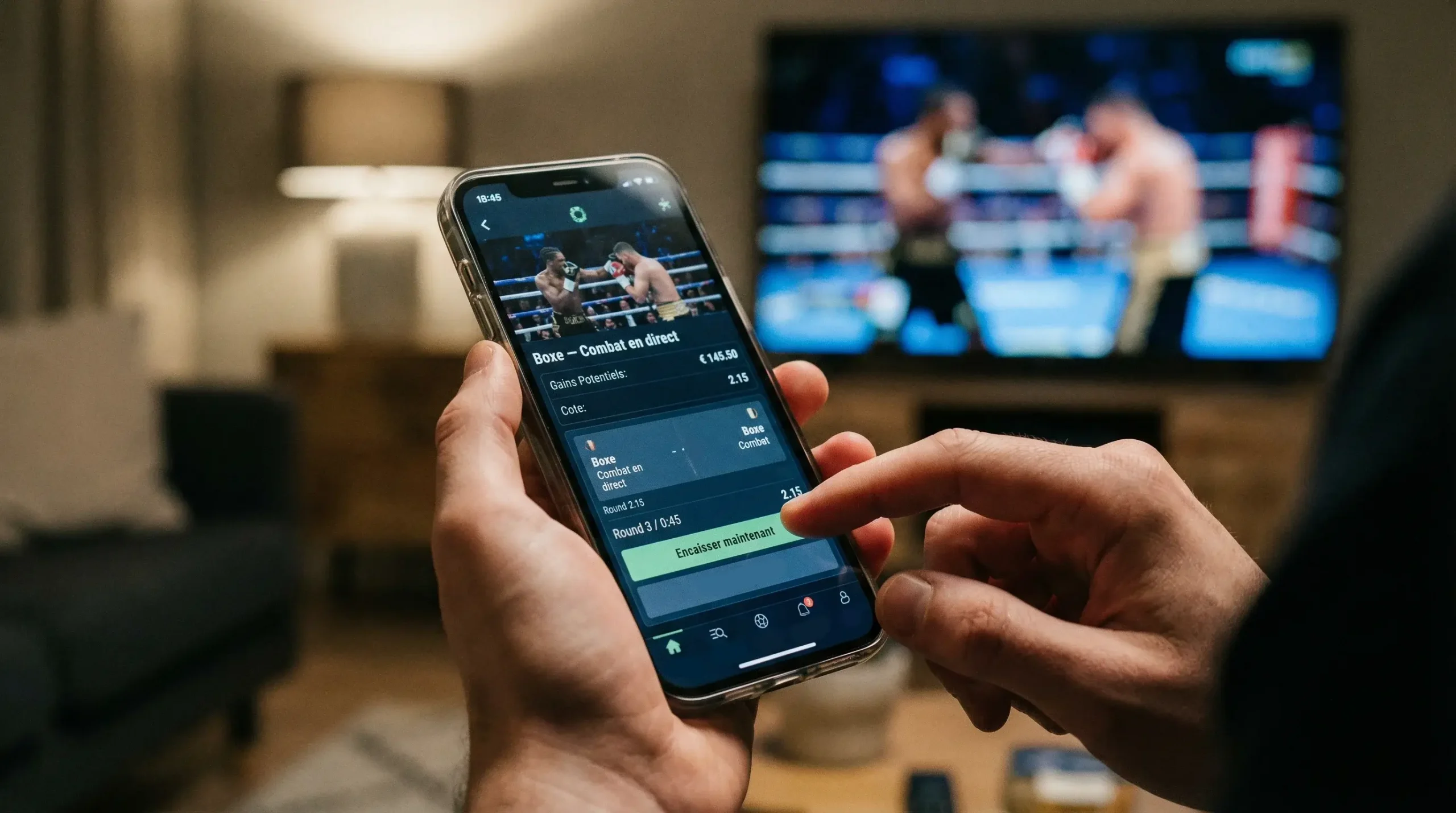 Cash out sur les paris boxe