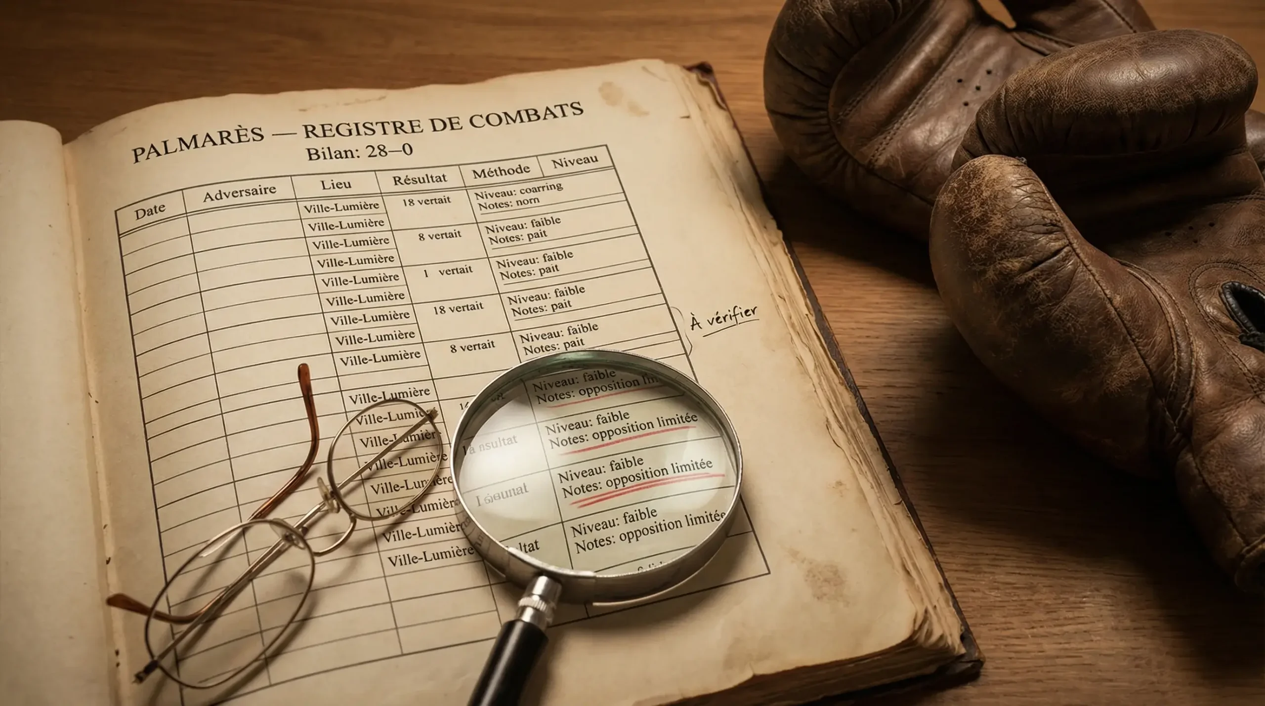 Records de boxe trompeurs et analyse du palmarès