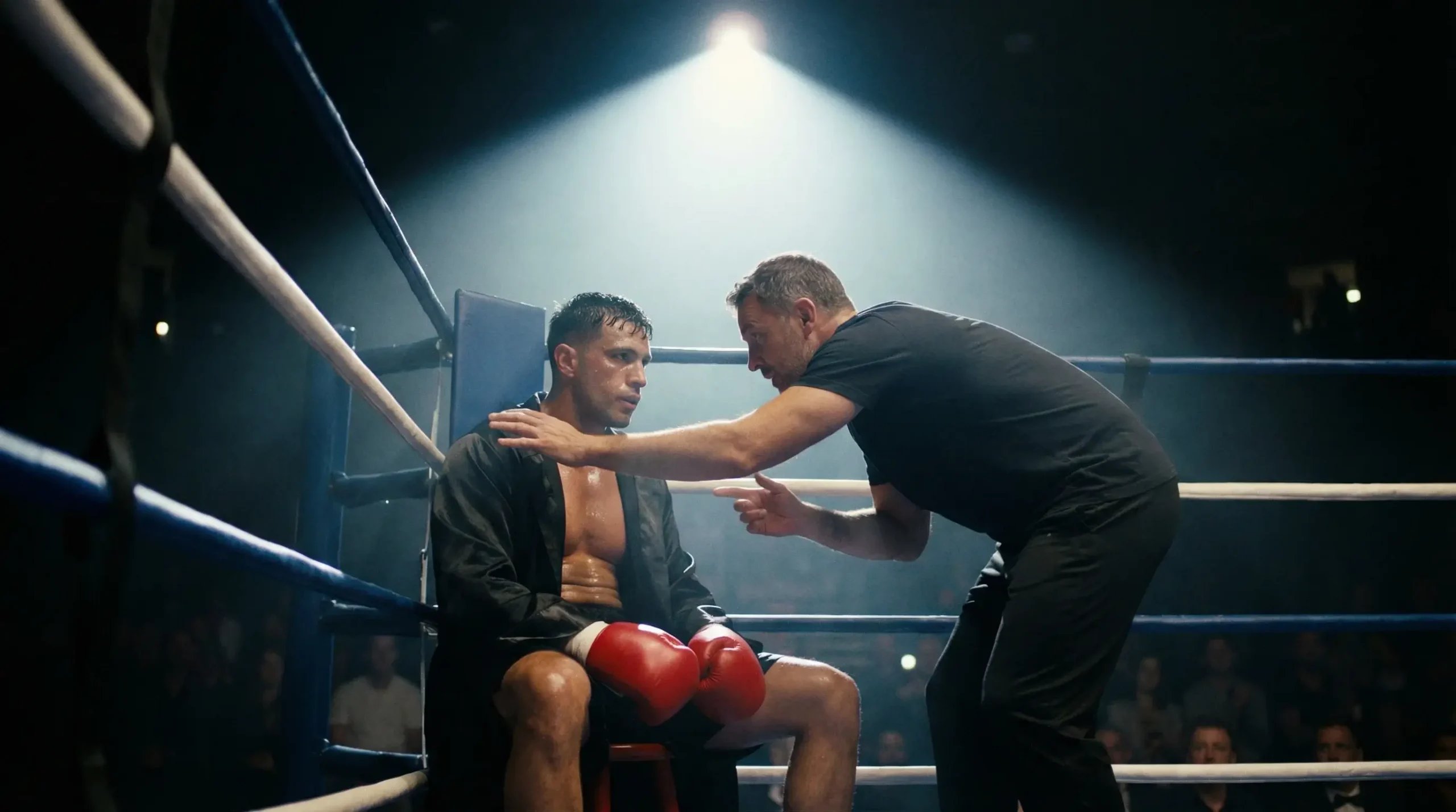 Stratégies de paris sur la boxe : boxeur concentré dans son coin avant le round